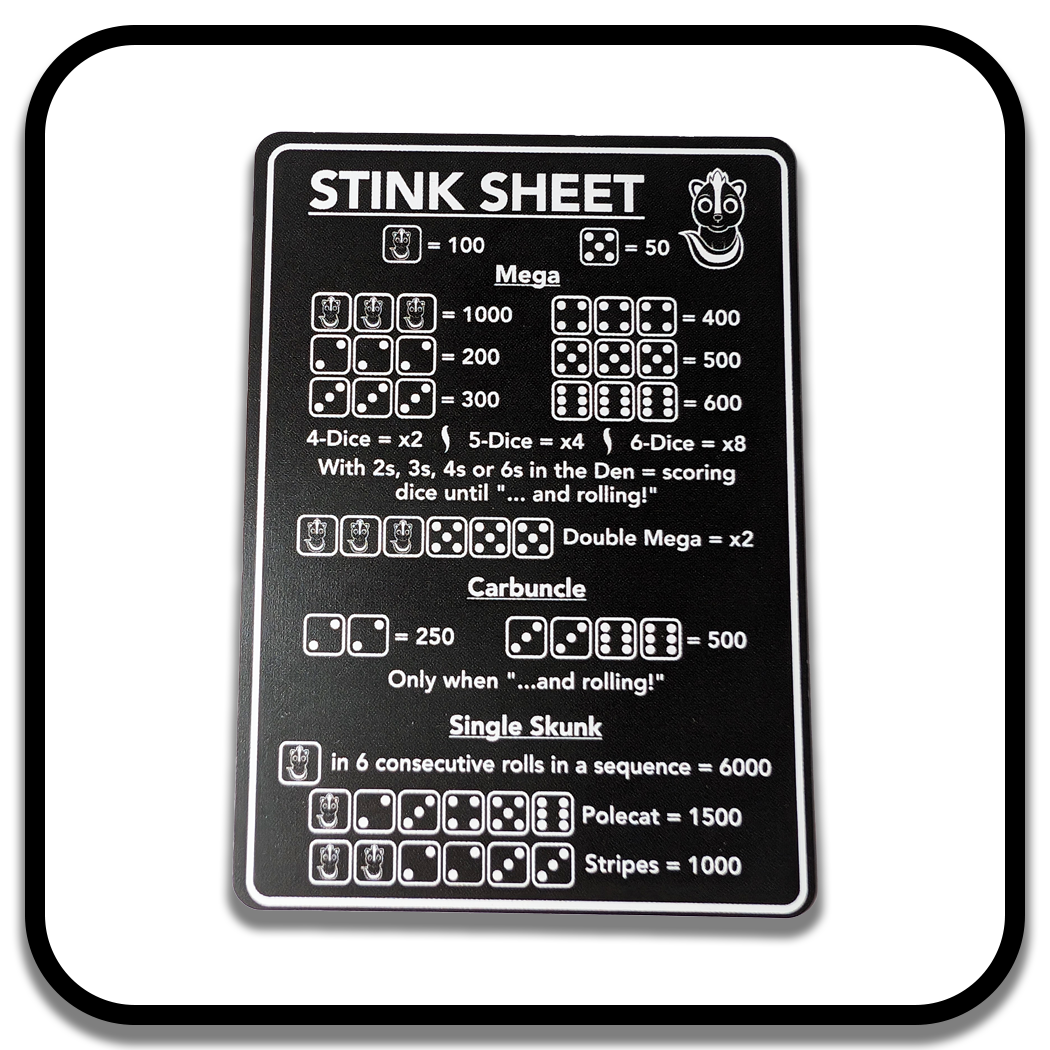 SKUNK'D Stink Sheet